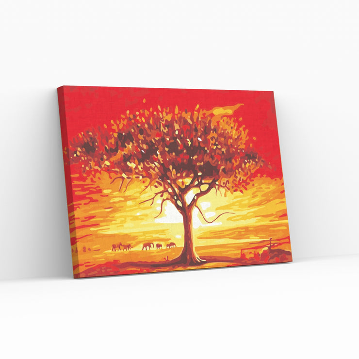 Paint by numbers for adults - AFRICAN SUNSET