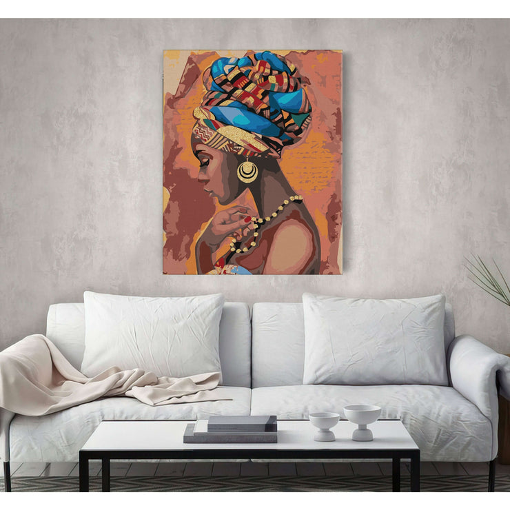 AFRICAN BEAUTY - choose your size - paint by numbers 