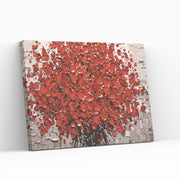 Paint by numbers made in Europe - RAVISHING RED BLOOMS