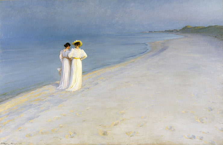 Summer evening on Skagen's Southern Beach by Peder Severin Krøyer paint by numbers 